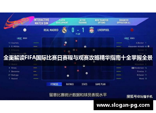 全面解读FIFA国际比赛日赛程与观赛攻略精华指南十全掌握全景